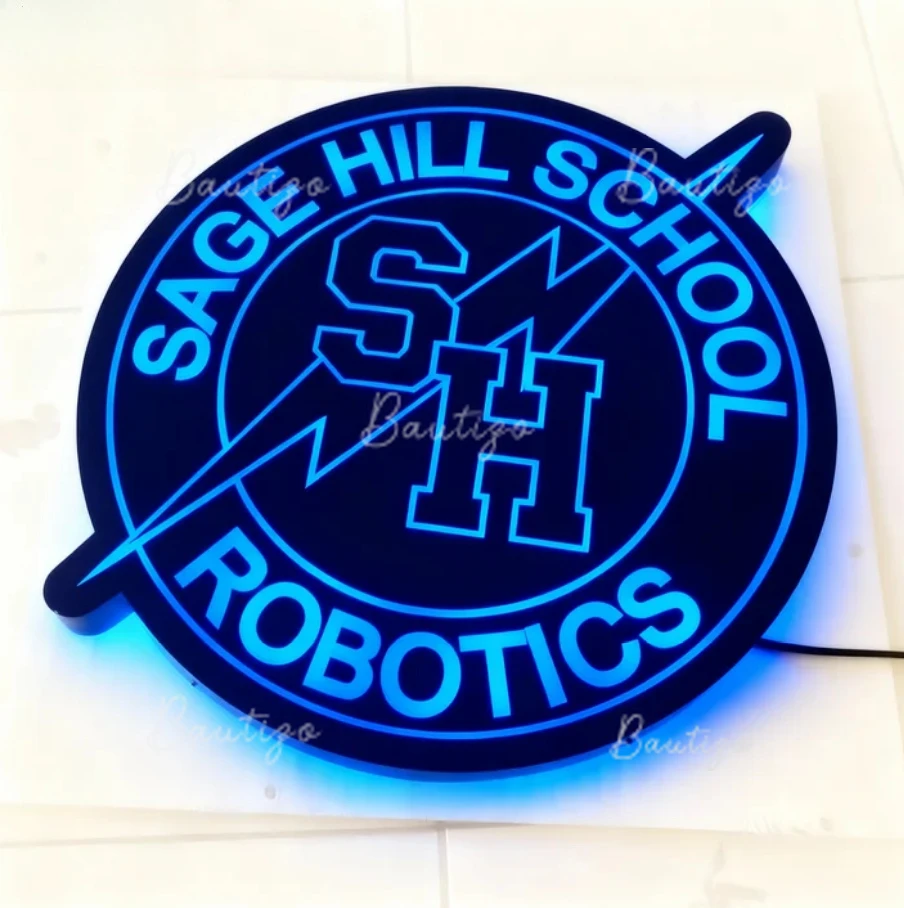 Papan Nama Bisnis 3D Custom Backlit untuk Kotak Lampu LED, Logam, Iklan, Logo Kantor, Neon, Rumah, Bar, Toko Pangkas Rambut, Lampu Gantung, Gadget