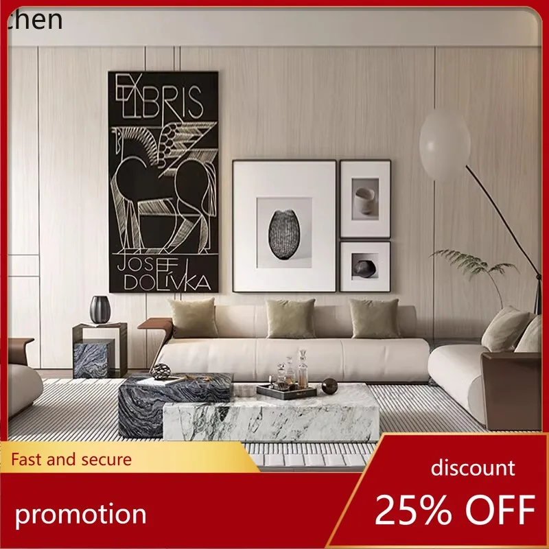 

YFY Living Room Modern Luxury Stone Creative Large Flat Layer