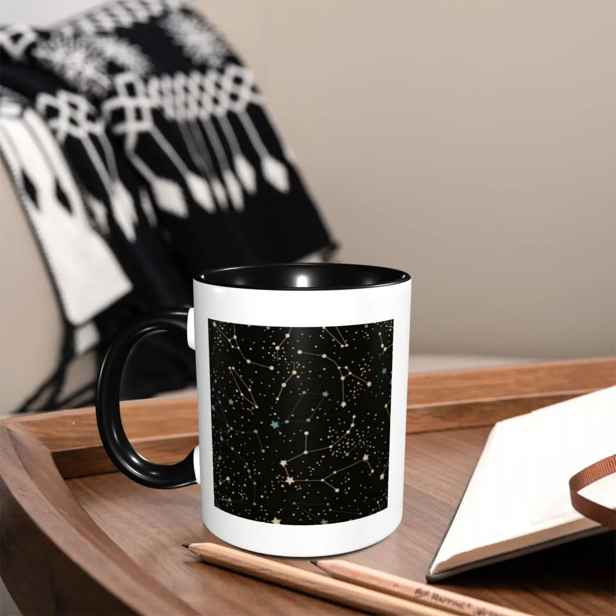 Constellation Star Clusters Galaxies Print Halloween Mug Funny Ceramic Coffee Cups Tea Mugs Milk Cup Drinkware Gift for Friends