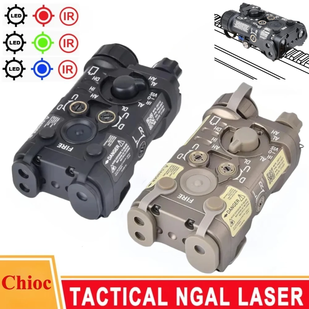 

NGAL L3 Tactics LED Flashlight Red Green Blue IR Pointer Red Dot Indicator Hunting Scout Weapon Gun Light Fit 20mm Rail