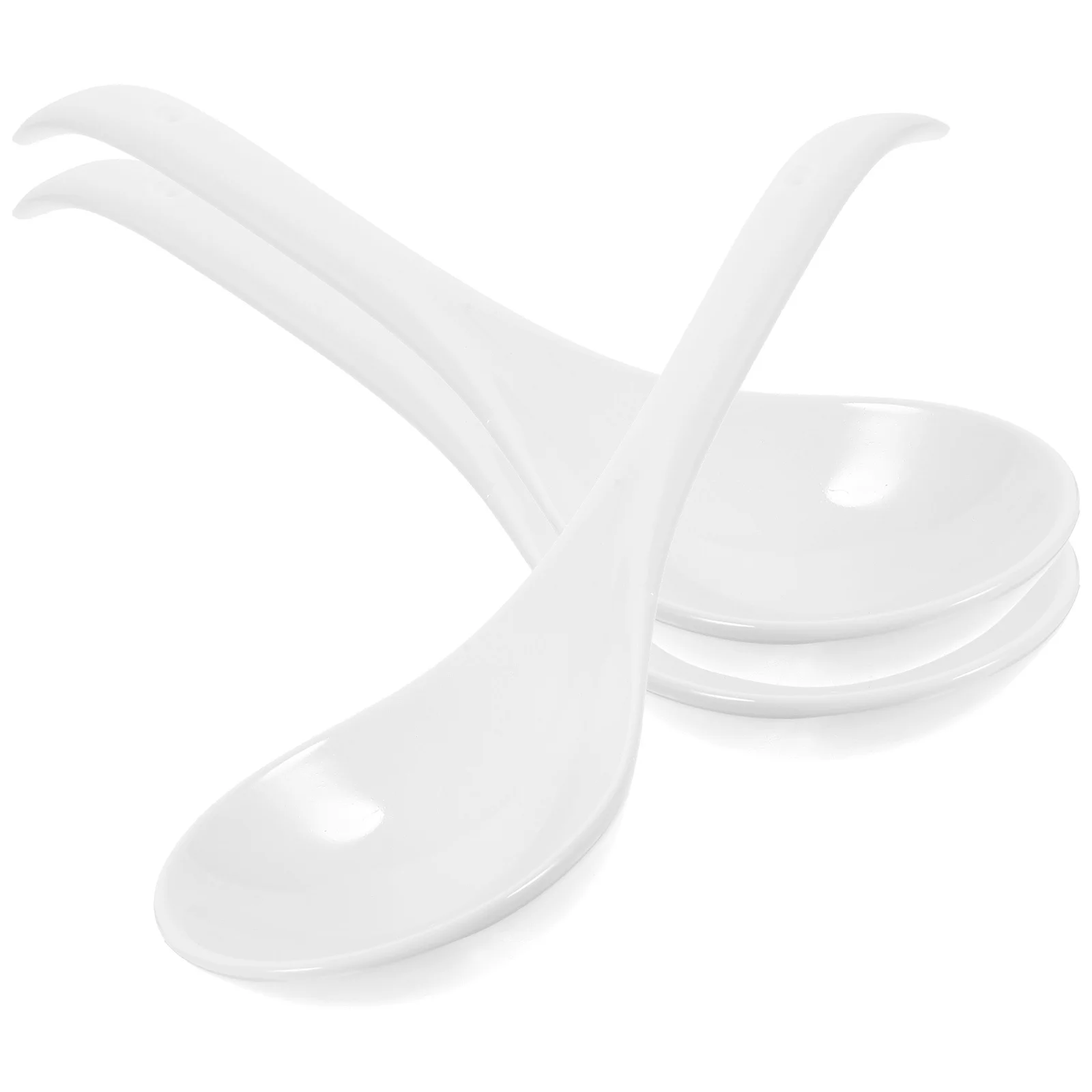 

3Pcs Soup Spoons Ceramic Ramen Spoon Short Handle Spoons for Noodles Dumplings Soup Serving Kitchen Utensils Spoon