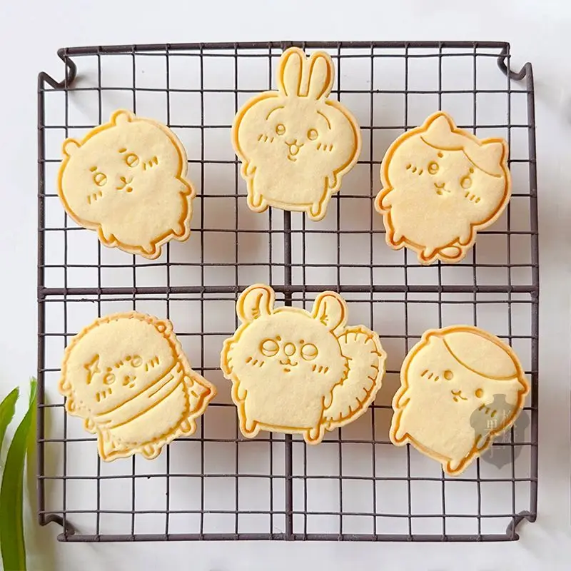 Kawaii Chiikawa Usagi Cake Cookie Cutter Set Kawaii Hachiware Diy 3D Baking Mould Baking Pastry Tools Kitchen Accessories Gifts view 3