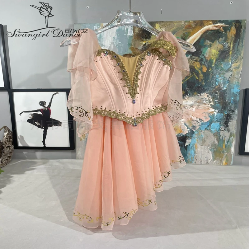 

The Talisman Variation Competition Ballet Dress Peach Pink C Professional Ballerina Dress BT4422
