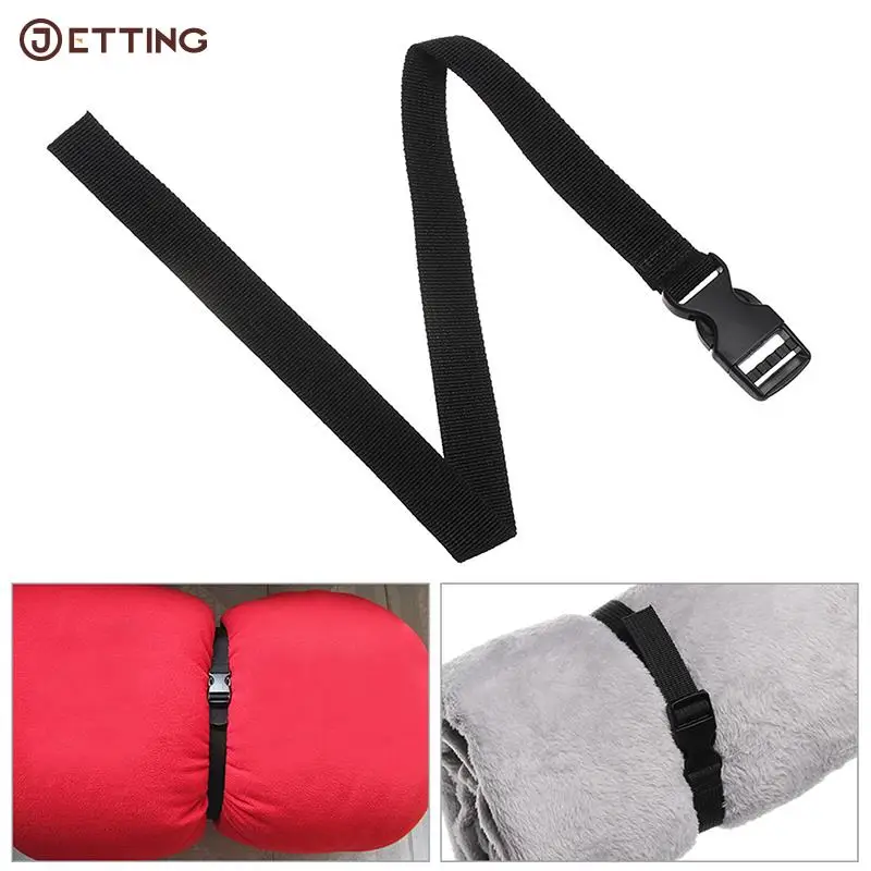 0.5~3M Black Durable Nylon Travel Tied Cargo Tie Down Luggage Lash Belt Strap With Cam Buckle Travel Kits Outdoor Camping Tool