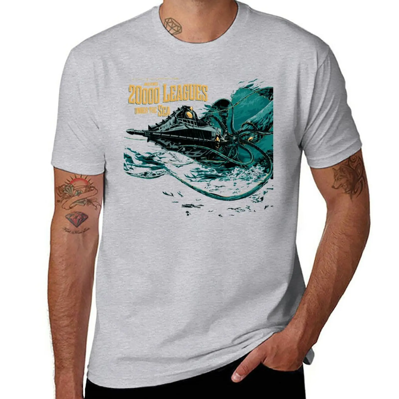 20000 leagues under sea JV T-Shirt T-shirt short heavyweight t shirts mens t shirt graphic