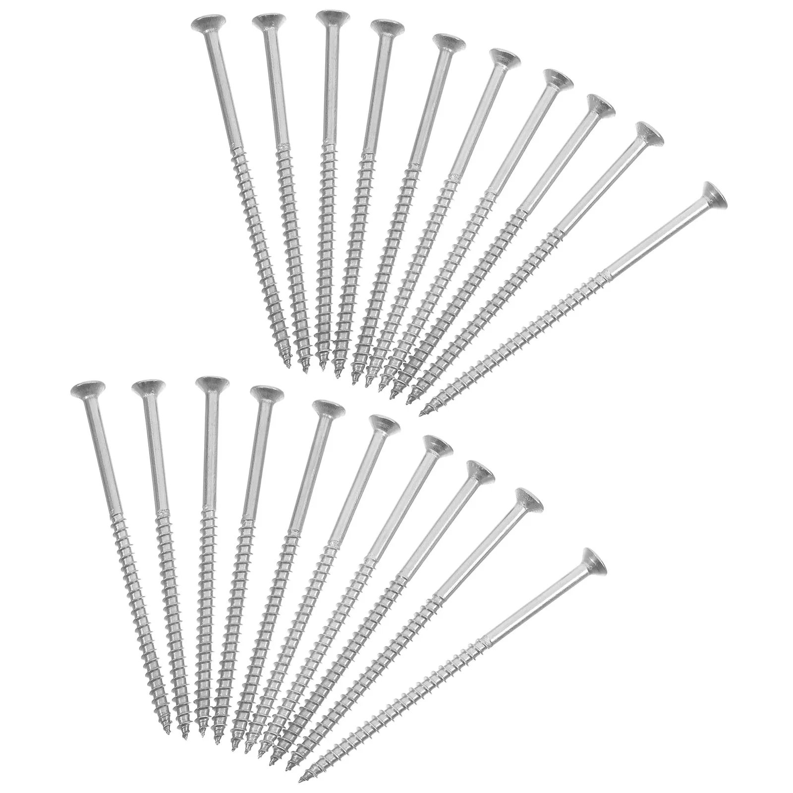 

25pcs Stainless Steel Self Tapping Screws M5 Long Half Thread Cross Recessed Pan Head Woodworking Metal for Furniture