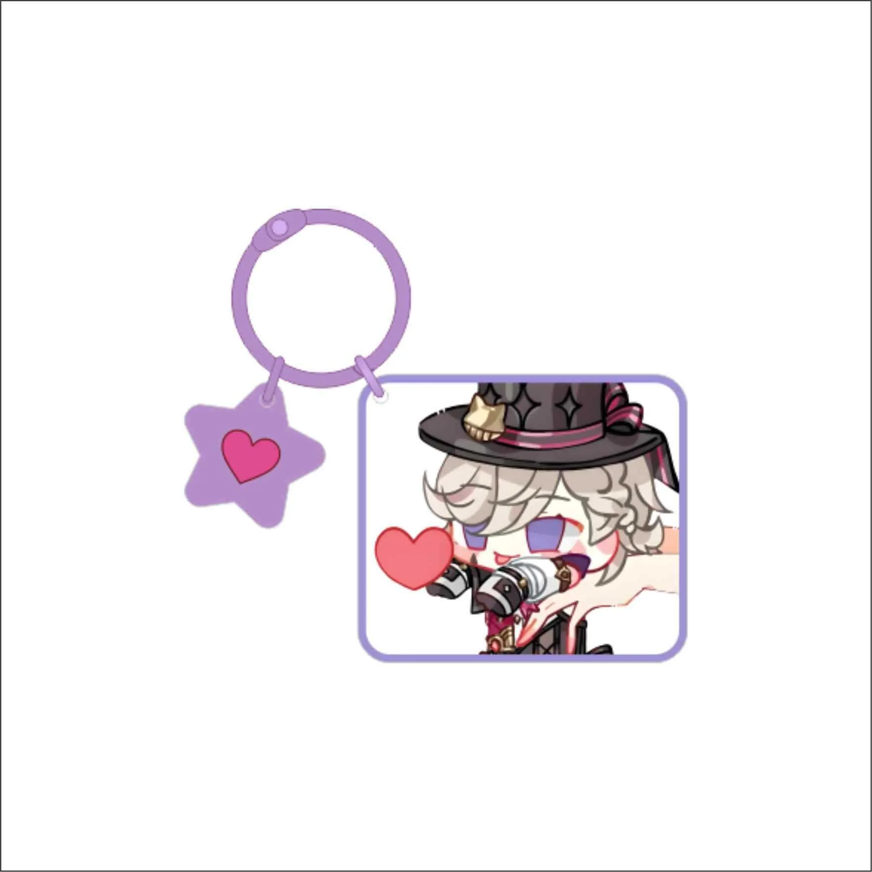 1Pcs Anime Game Genshin Scaramouche Nahida Xiao Cute Stars Key Chain Women\'s knapsack Pendant Decoration Acrylic Keyrings Gifts