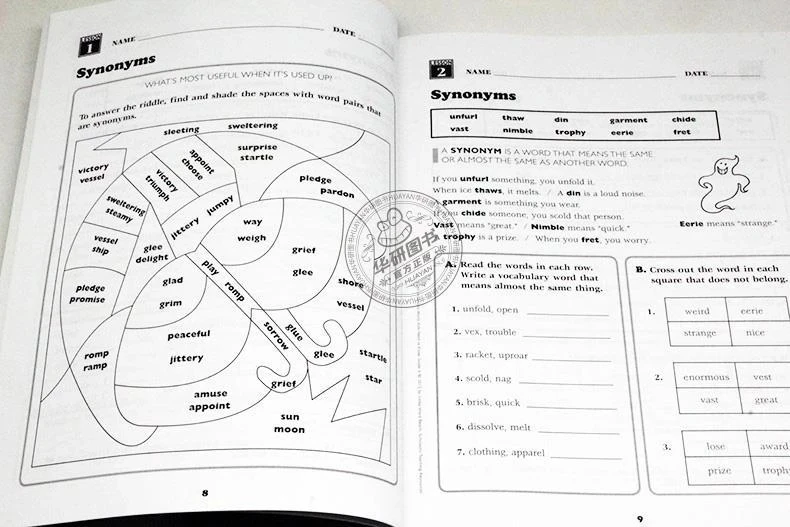 6 Pcs/Set English Vocabulary Workbook for Primary School Students Grade 1-6 English 240 Vocabulary New Hot Exercise Book