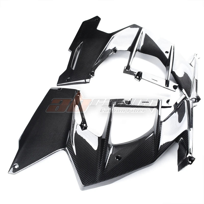 Side Panels Belly Pan Lower Fairings For Kawasaki NINJA H2 SX SE 2022 -On Full Carbon Fiber 100%
