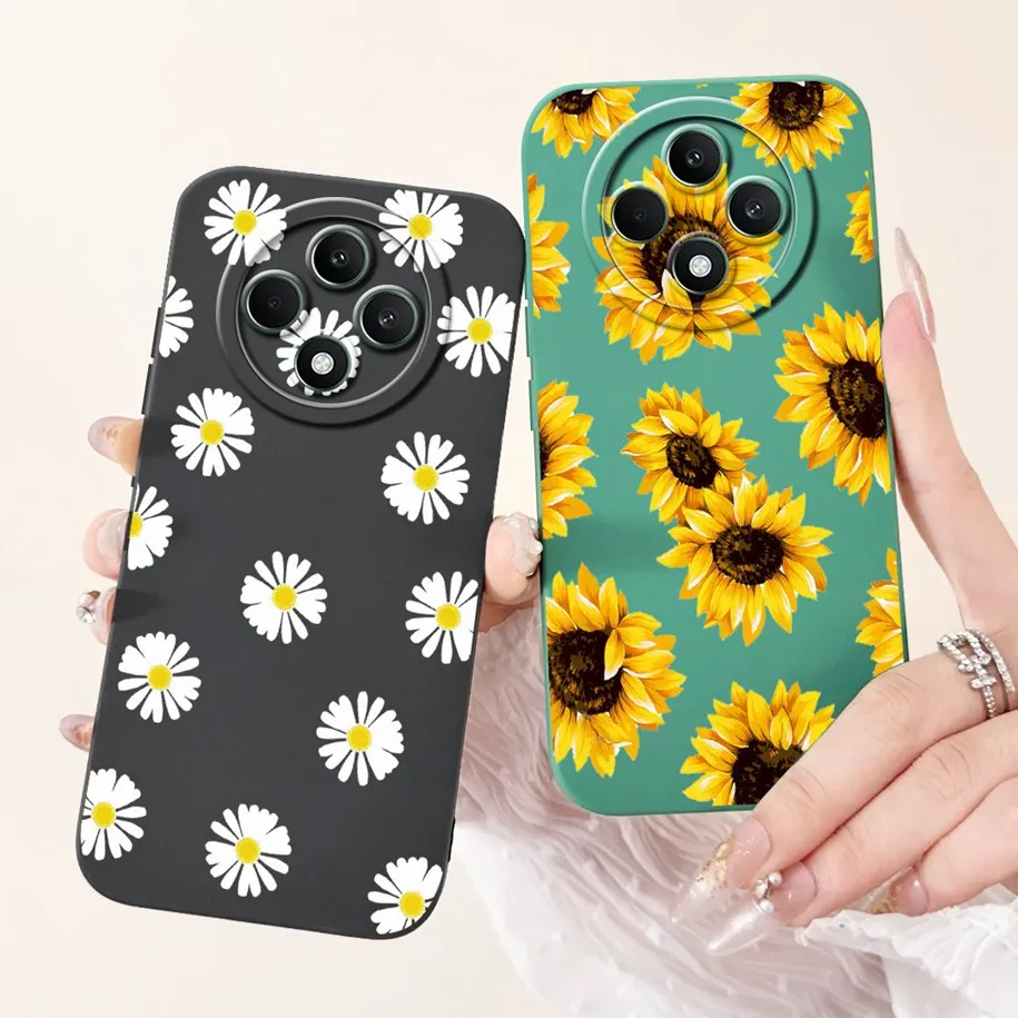 For OPPO Reno 12F 5G Case 2024 Fashion Pretty Girls Soft Liquid Silicone Shockproof Cover For OPPO Reno12 F 4G Reno 12 FS Bumper