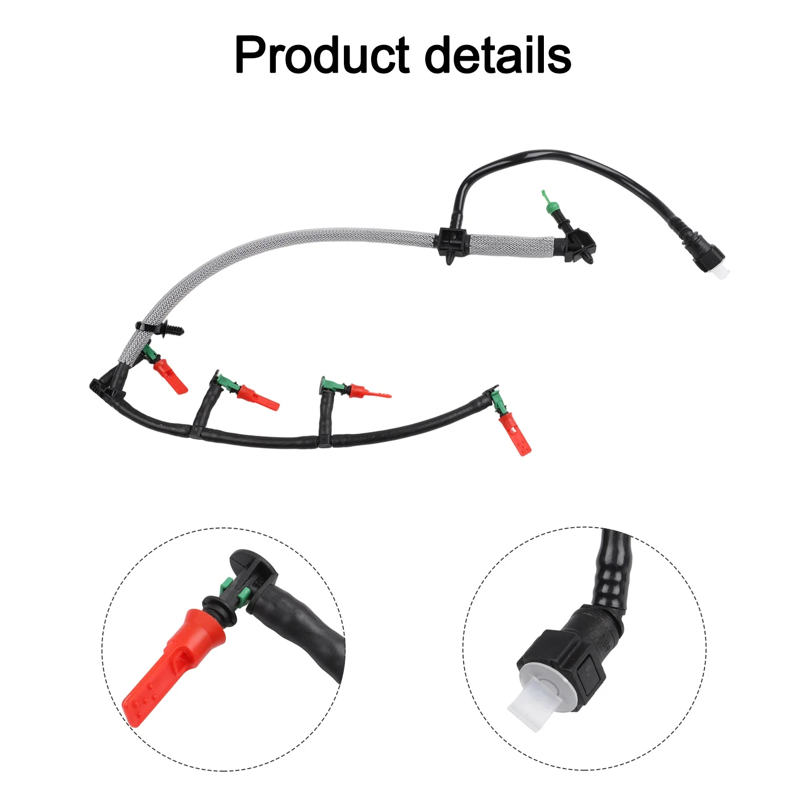 Leak Off Hose Injector Fuel Pipe Vehicle Repair Diesel System Maintenance 1 Piece Injector Pipe Plastic Material Pipe