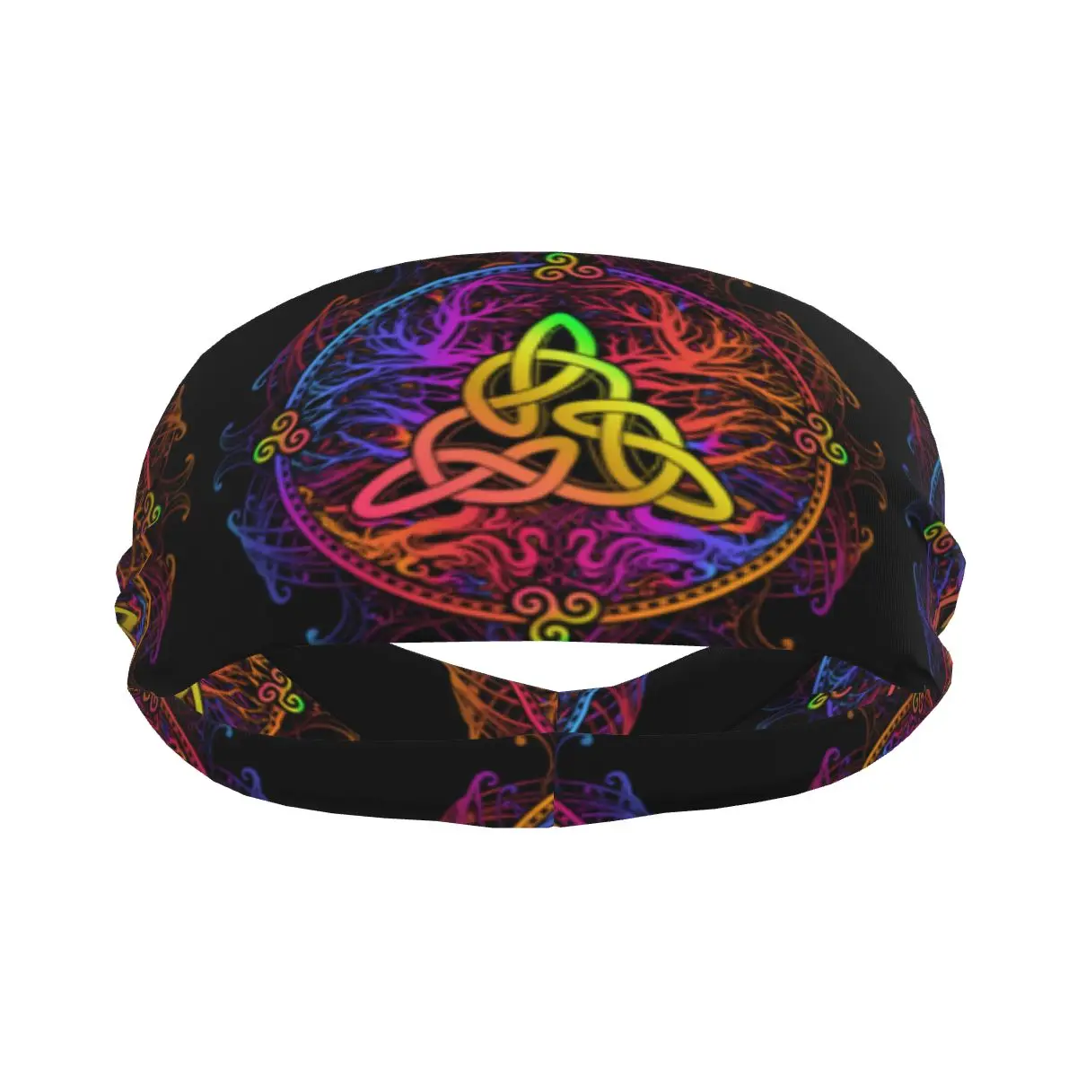 

Custom Yggdrasil Tree Of Life Celtic Sport Headbands for Women Men Stretchy Moisture Wicking Gym Sweatband