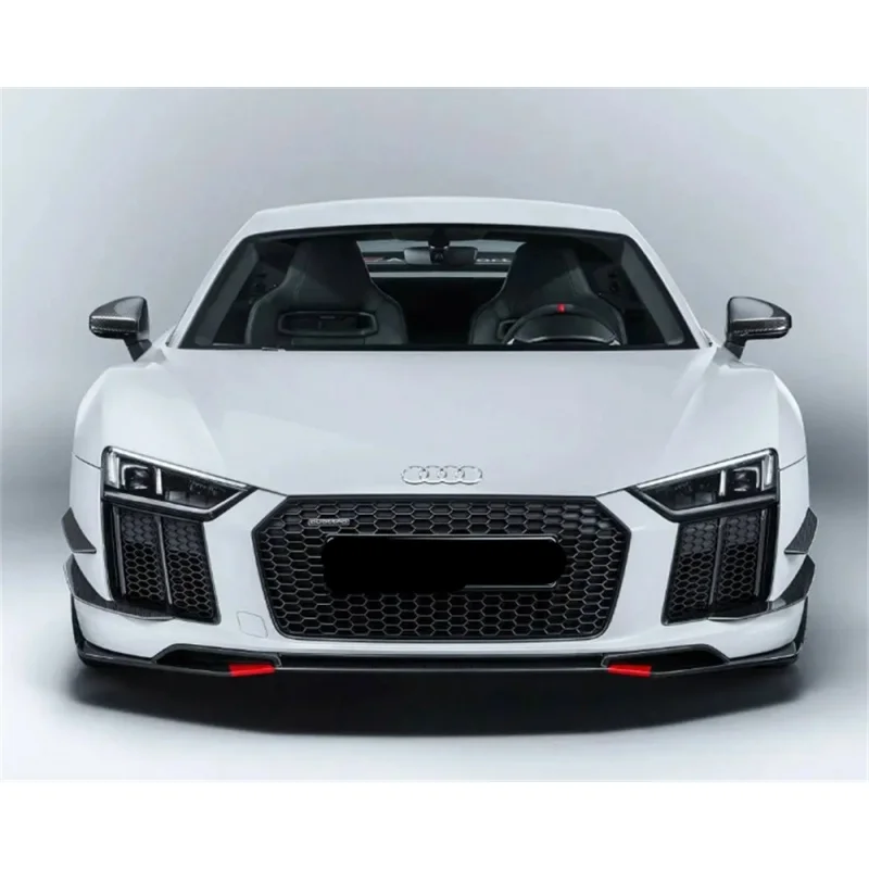 For The 2016-2020 Audi R8 Plus With P-Type Carbon Fiber Front Lip Diffuser Side Skirts And Rear Spoiler Body Kit