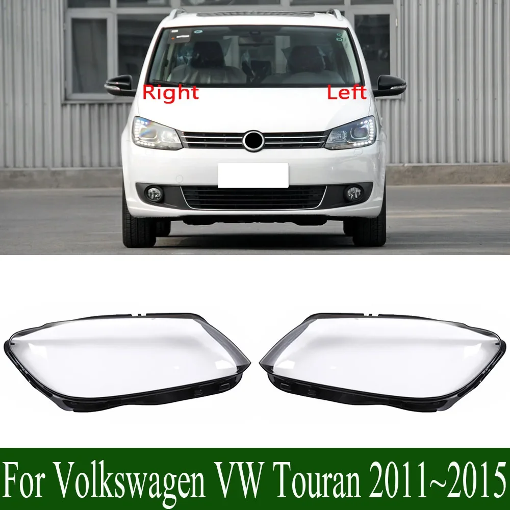 

For Volkswagen VW Touran 2011~2015 Headlamp Lens Cover Headlights Shell Glass Head Lamp Shade Transparent Lampshade
