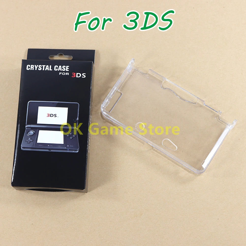 20PCS Replacement Crystal Case Cover Clear Protective Hard Shell Skin Case Cover For Nintendo 3DS Game Console