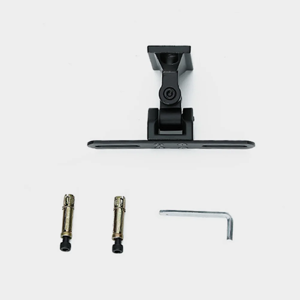Horizontal Rotation Speaker Stand Vertical Adjustment Zinc Alloy Wall Mount Bracket Bookshelf Speaker Shelf Center Channel