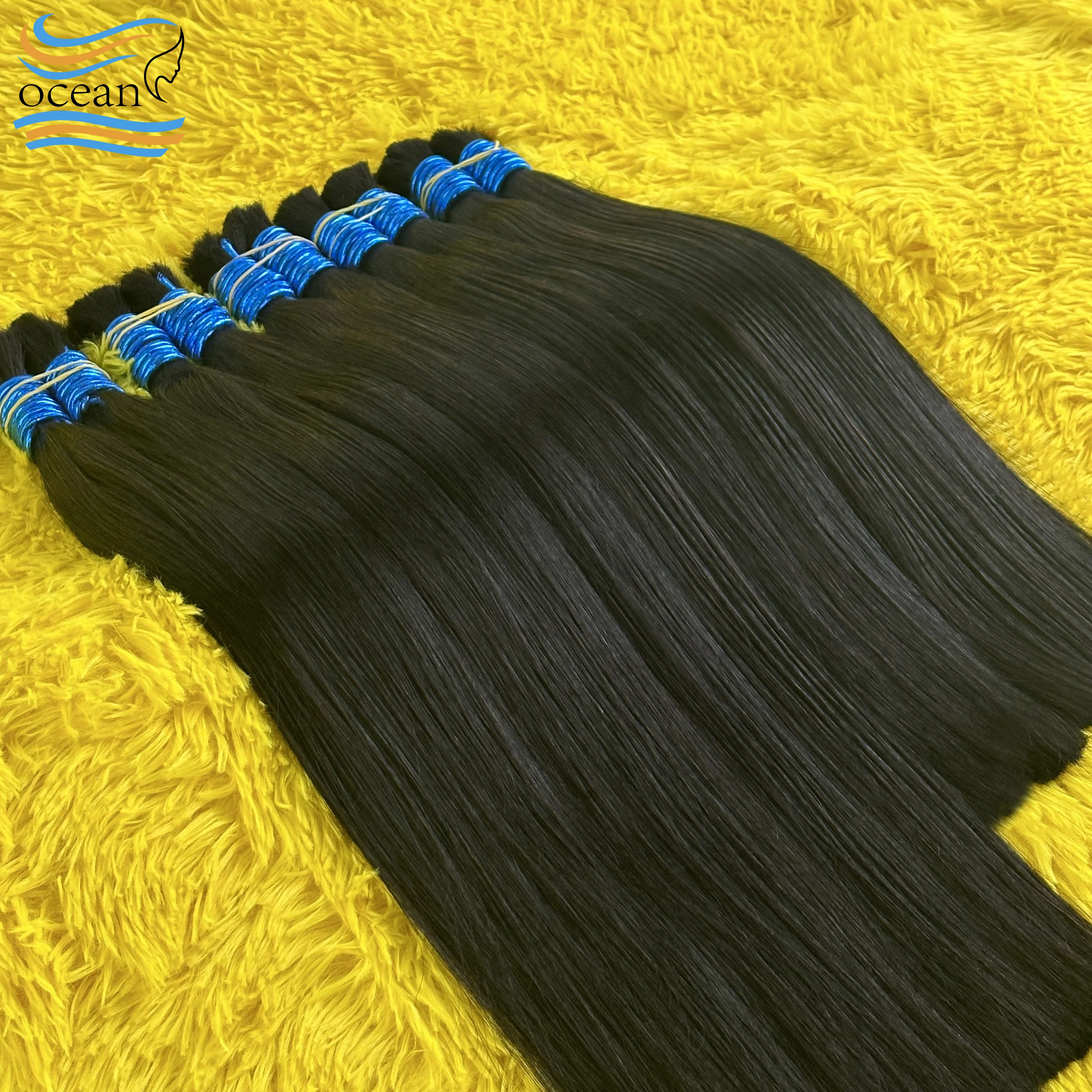 Человеческие волосы для плетения, прямые объемные человеческие волосы, девственное плетение, без утка, пучок человеческих волос, натуральные черные человеческие волосы для женщин