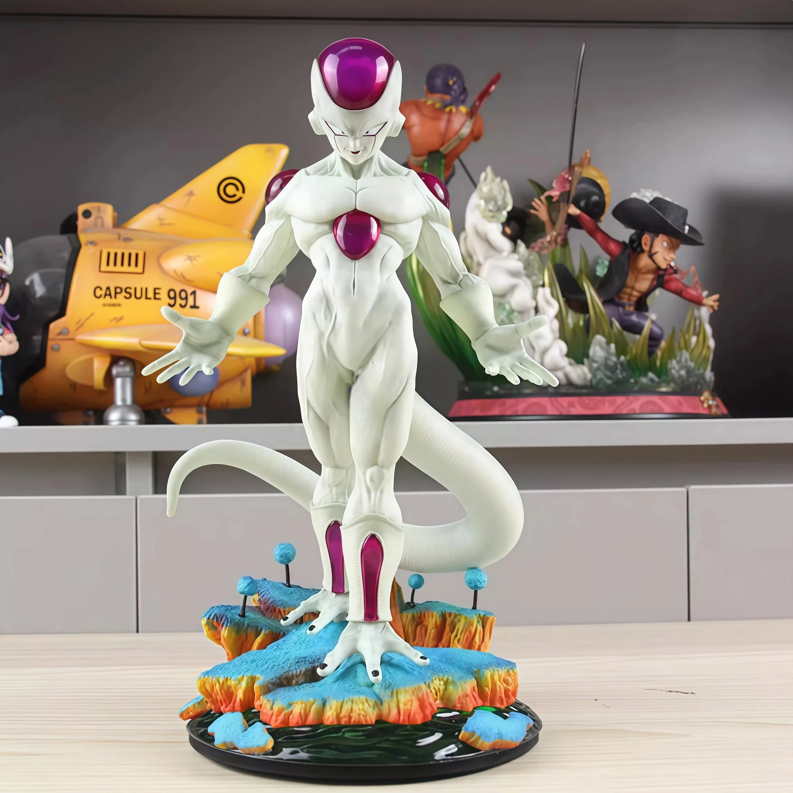 

27cm/10.63inch Dragon Ball Anime Z Frieza Figure Final Form Frieza Figurine Pvc Action Figures Collection Model Toys