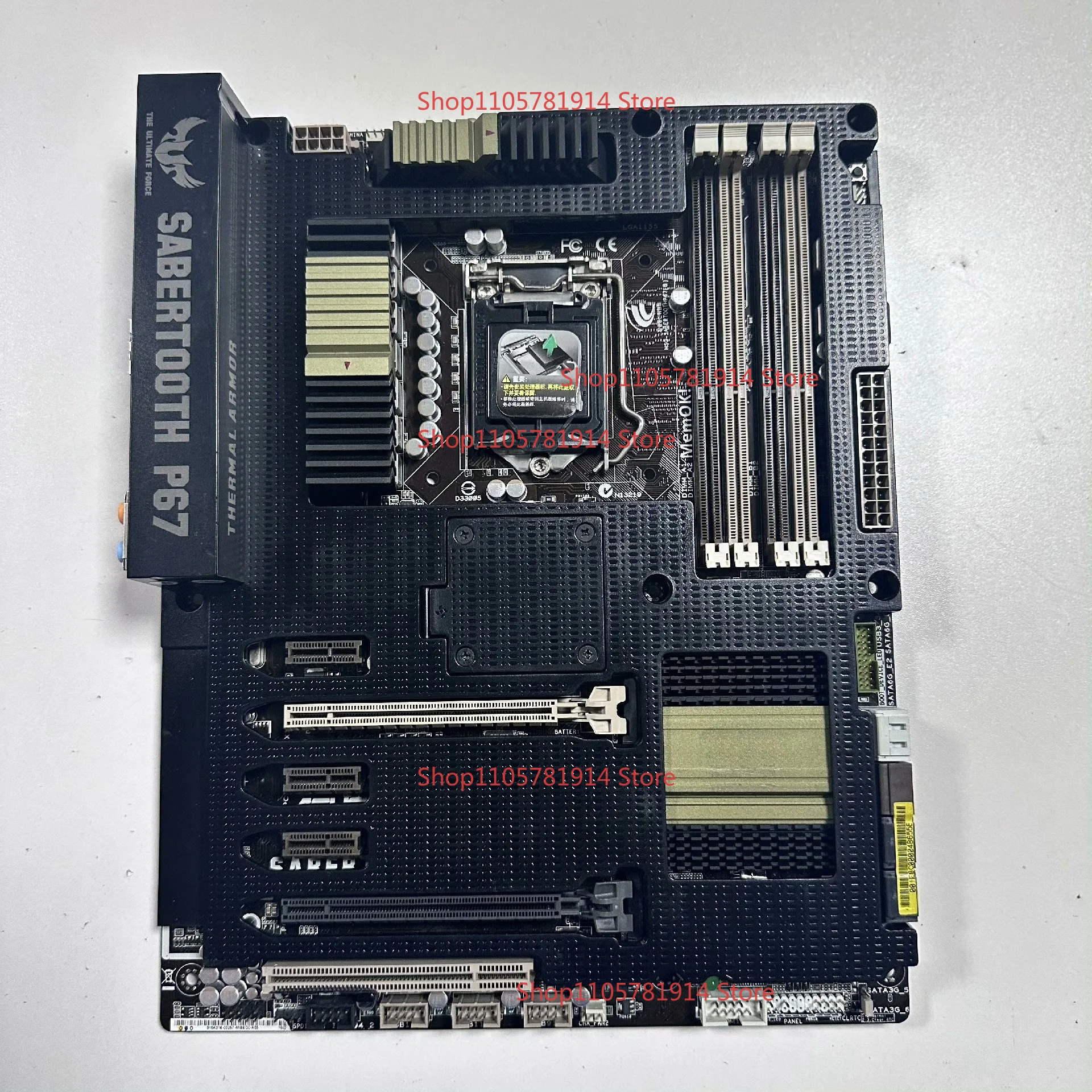 For ASUS SABERTOOTH P67 Main Board, LGA1155 Slot, Support Core I7/i5/i3 and Other CPUs