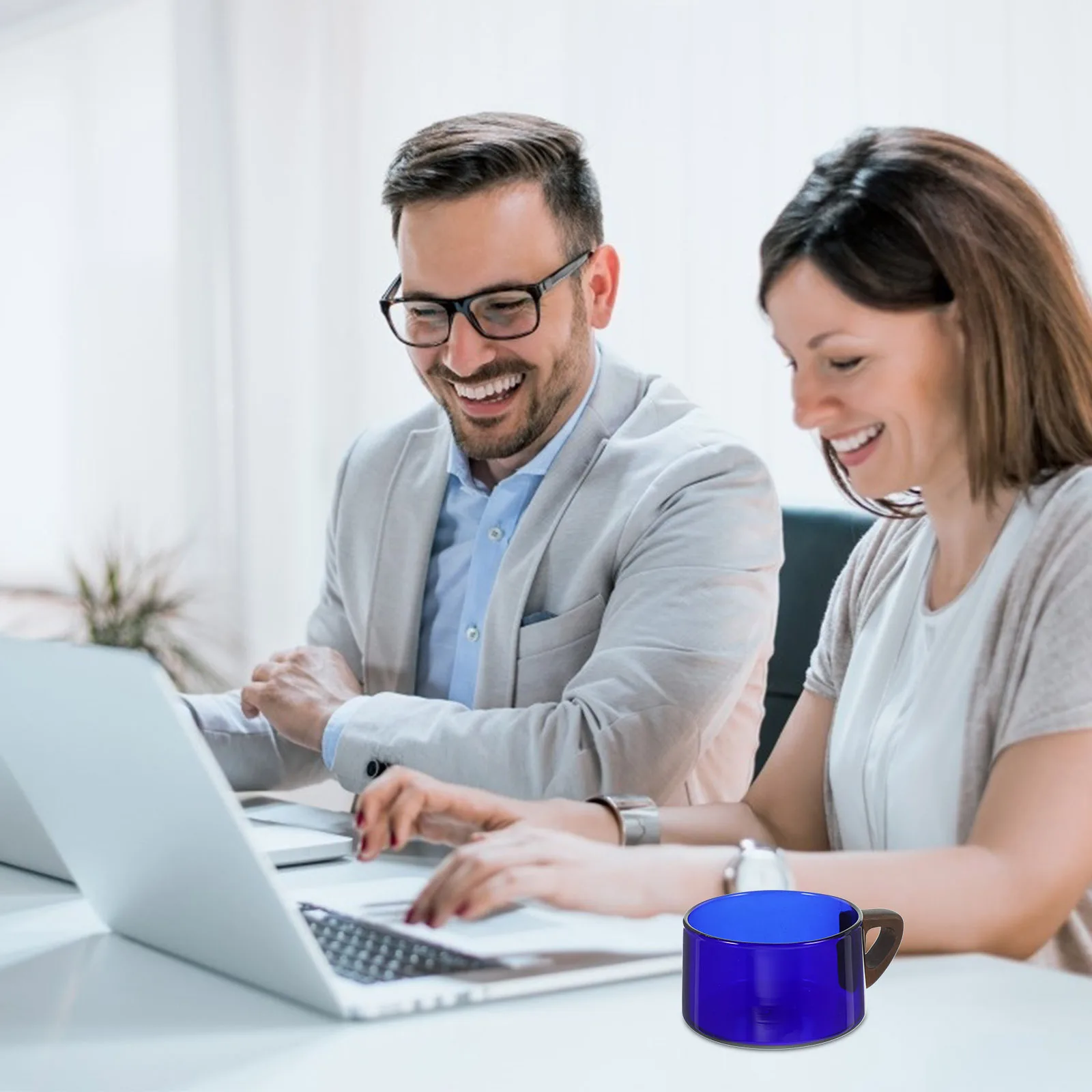 

Coffee Cup Large Capacity Glass Drinking Mug Handle For Home Office Beverage Container Water Tea Juice Milk Glass