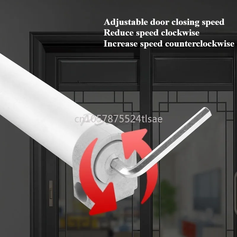 

Household Door Closer with Aluminum Alloy Buffering Damping Sliding Glass Door Simple Household Automatic Door Closer