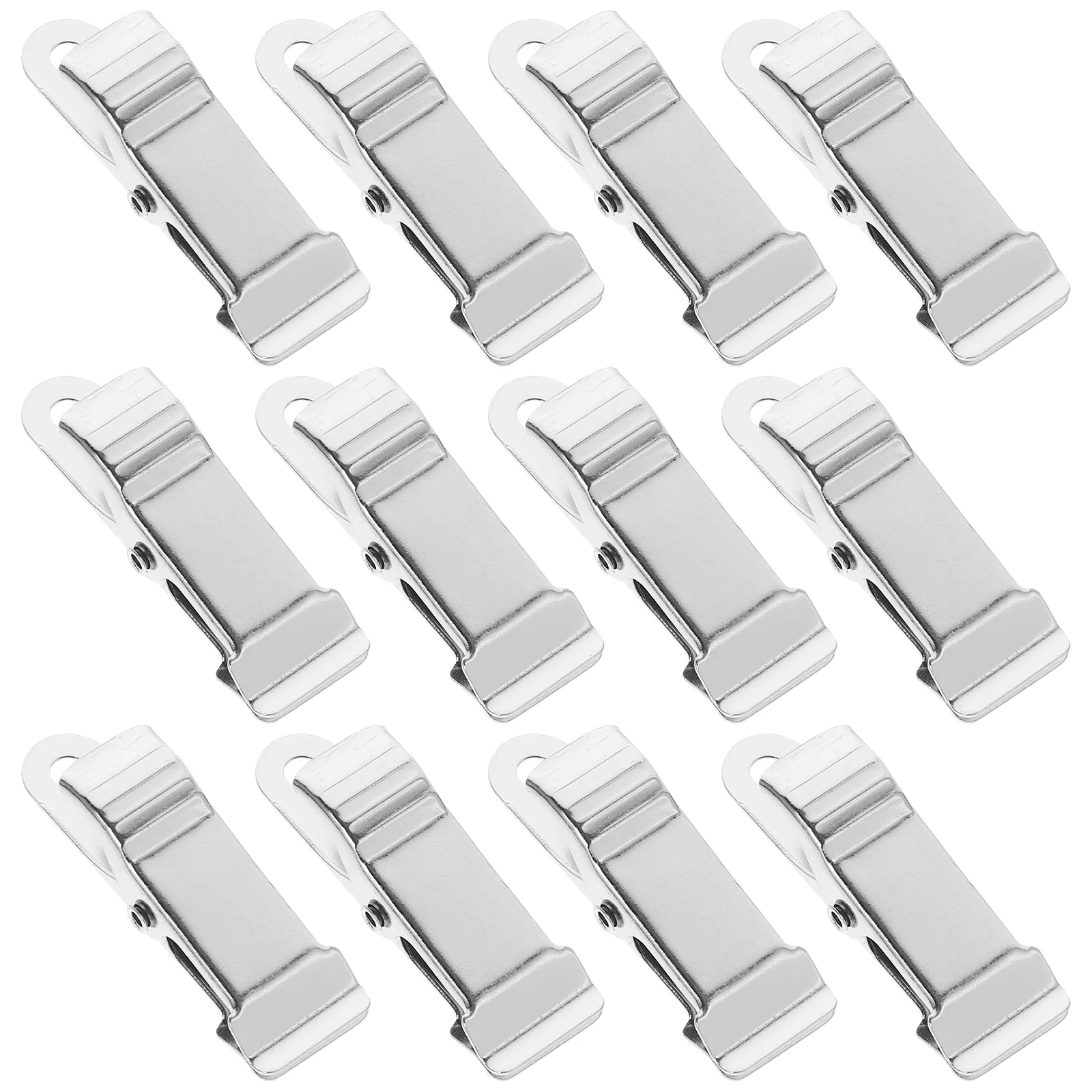 12 Pcs Metal Anti-nozzle Clip Clamp Spring Clamps Alligator Clips for Crafts Small Photo Long Tail