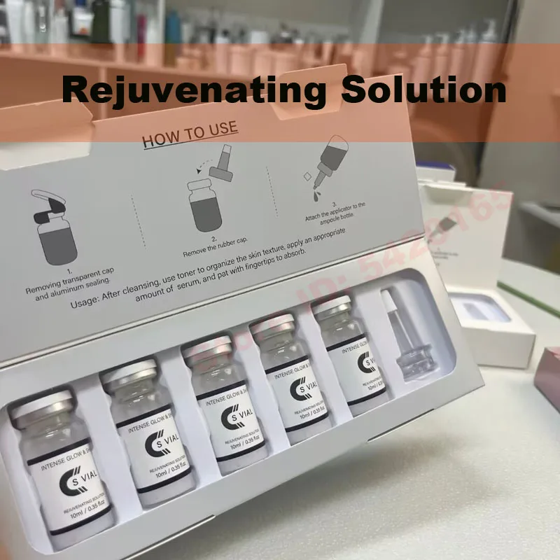 10ml*5 Vials Korea Collagen Rejuvenating Solution Beginner Starter Kit Niacinamide Whitening Deep Hydration Face Skin Care Serum