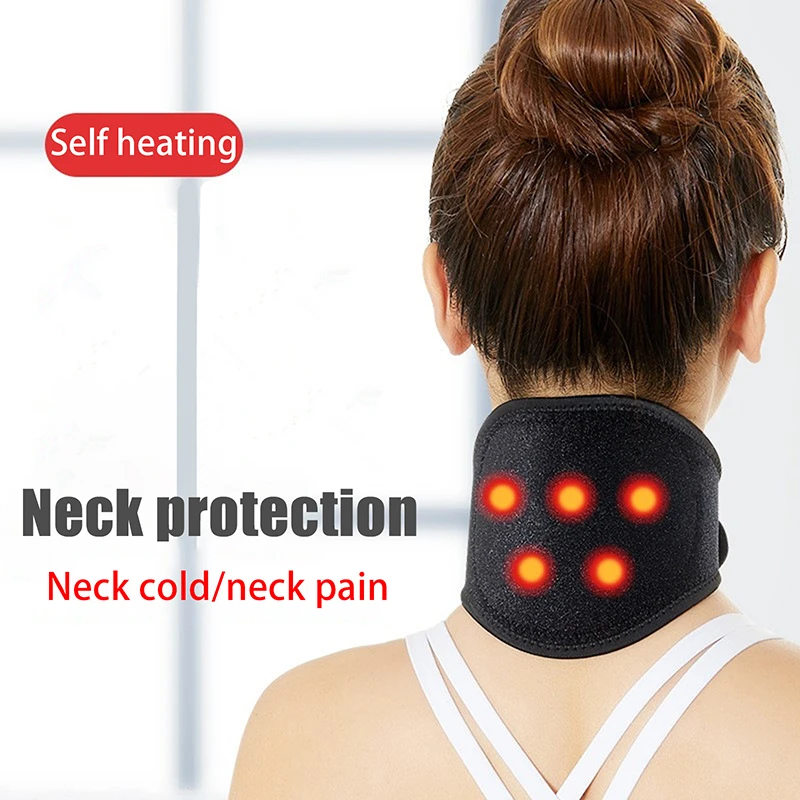 Self-Heat Magnetic Neck Support Brace Portable Cervical Heat Pad With Spontaneous Heat Therapy For Tingling Pain