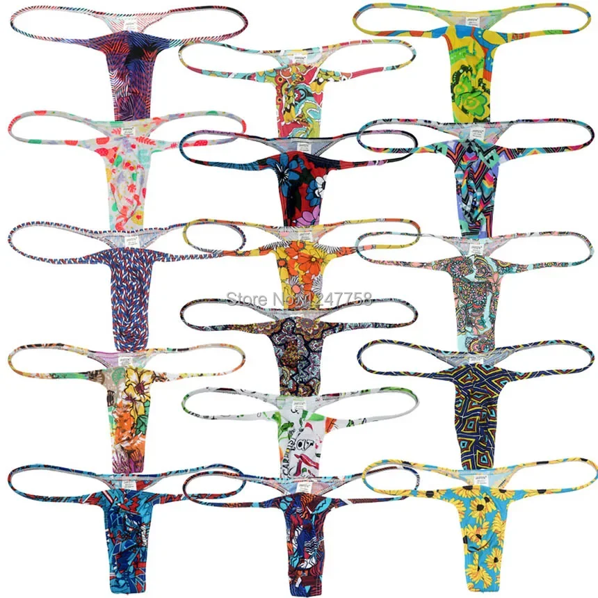 Men's Underwear Bodybuilding Physique Posing Thong Contour Pouch String Tangas Jockstrap Men Lingerie