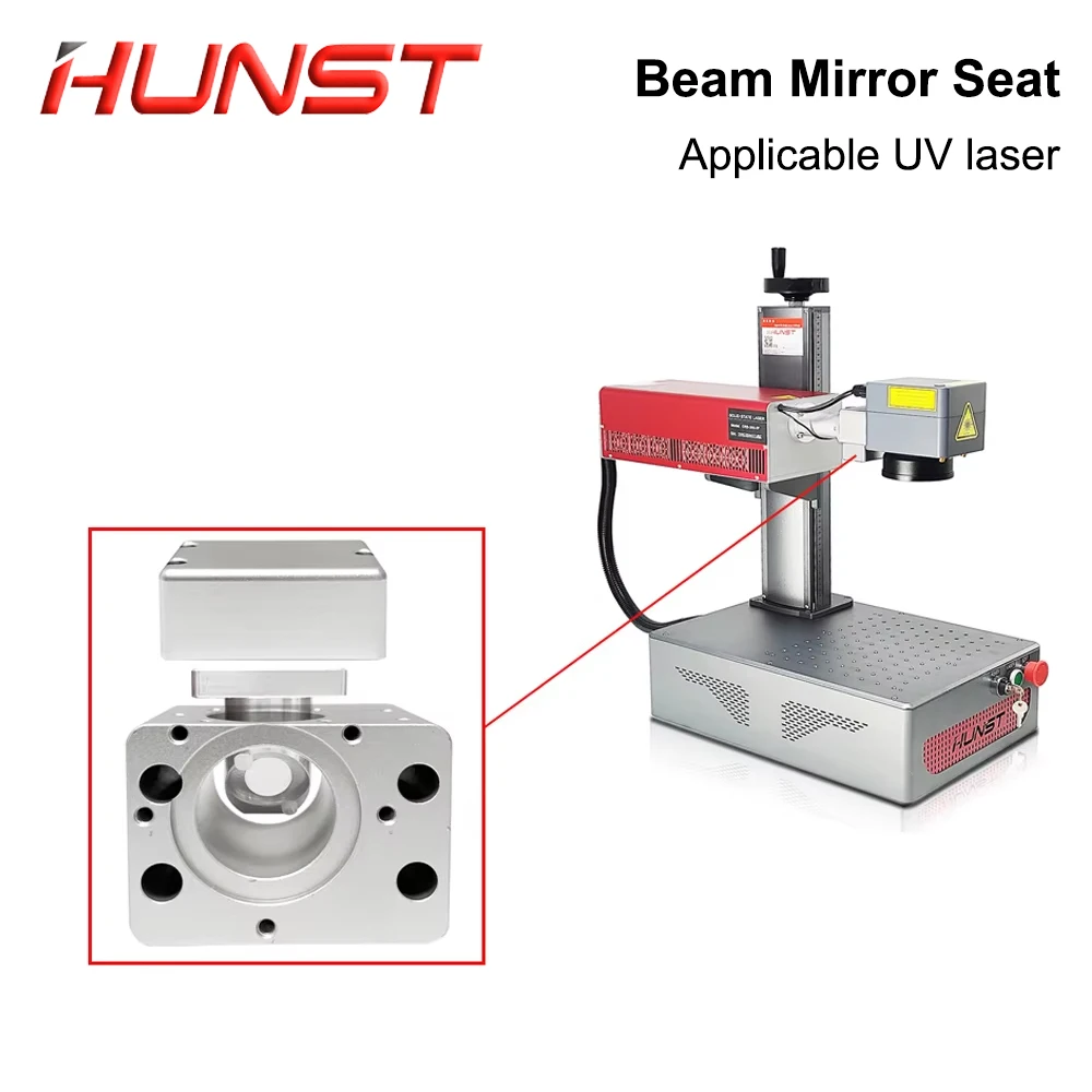 HUNST Beam Combiner Kit Red Light Indicator Beam Combiner Mirror for UV Laser Marking Machine