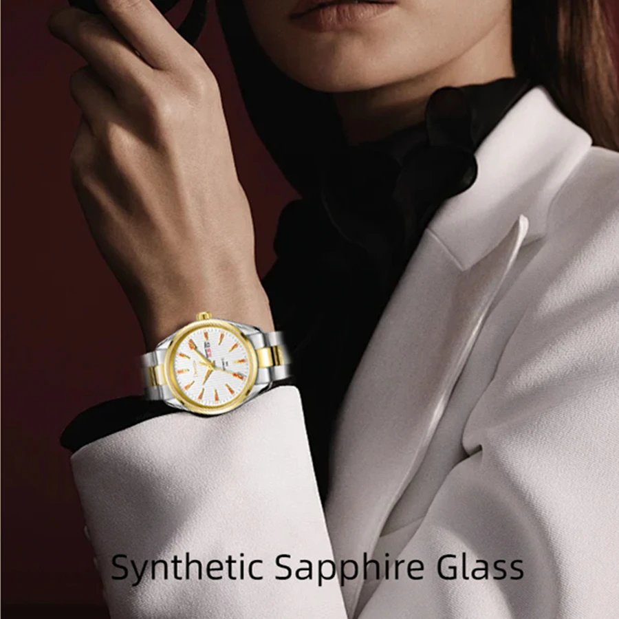 Deesio Clean Factory Watch Luxury Couple Wristwatches Automatic Mechanical Japan Movement Waterproof 50M montres mécaniques