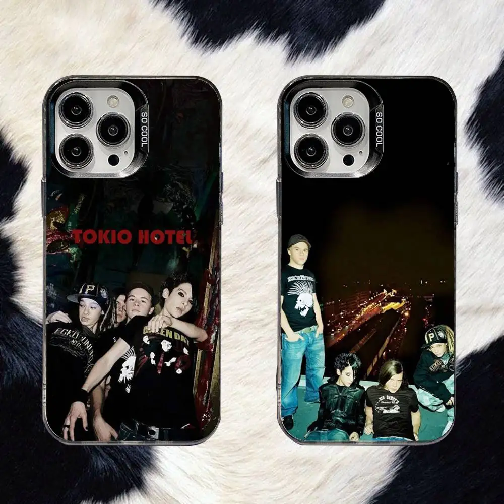 

T-TokioS Hotel Bill Kaulitz Phone Case For iPhone 16,15,14,13,12,11,8,7,Pro,Max,Plus,Mini,XS,SE Anti Fall Black Matte Hard