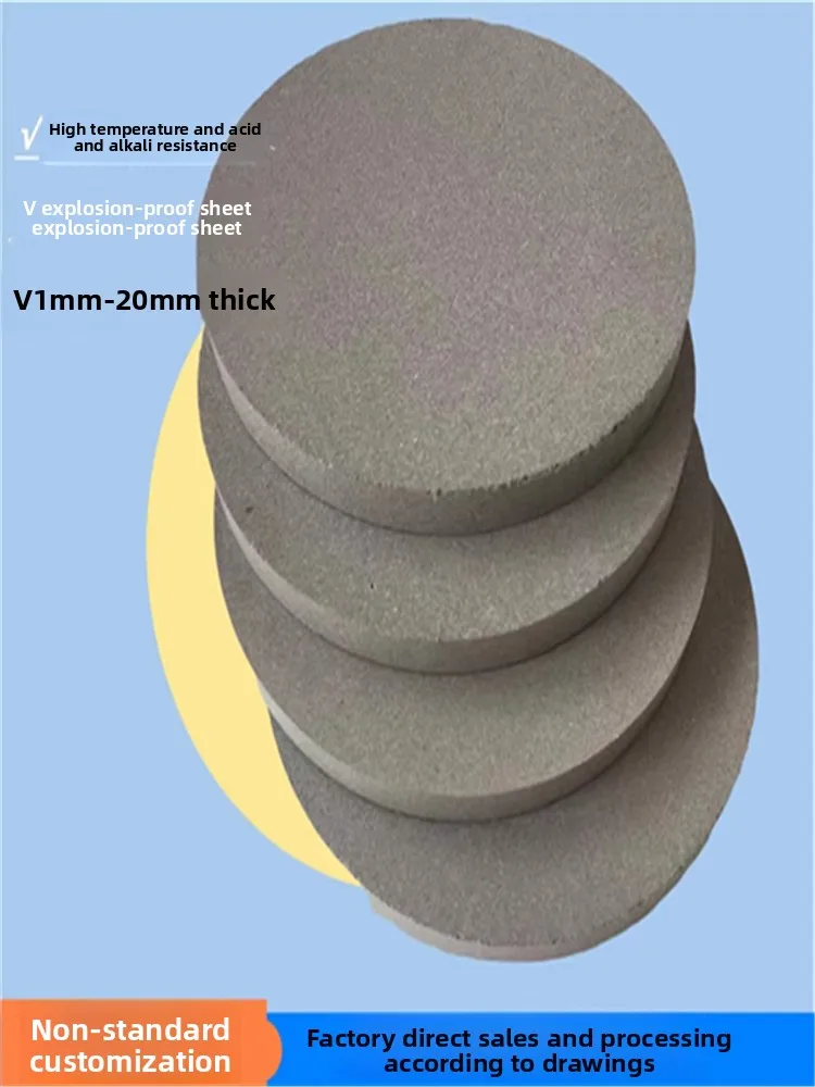 

316L Sintered Stainless Steel Filter Disc 1-10mm Thickness Explosion Proof Gas Liquid Metal Filter Core
