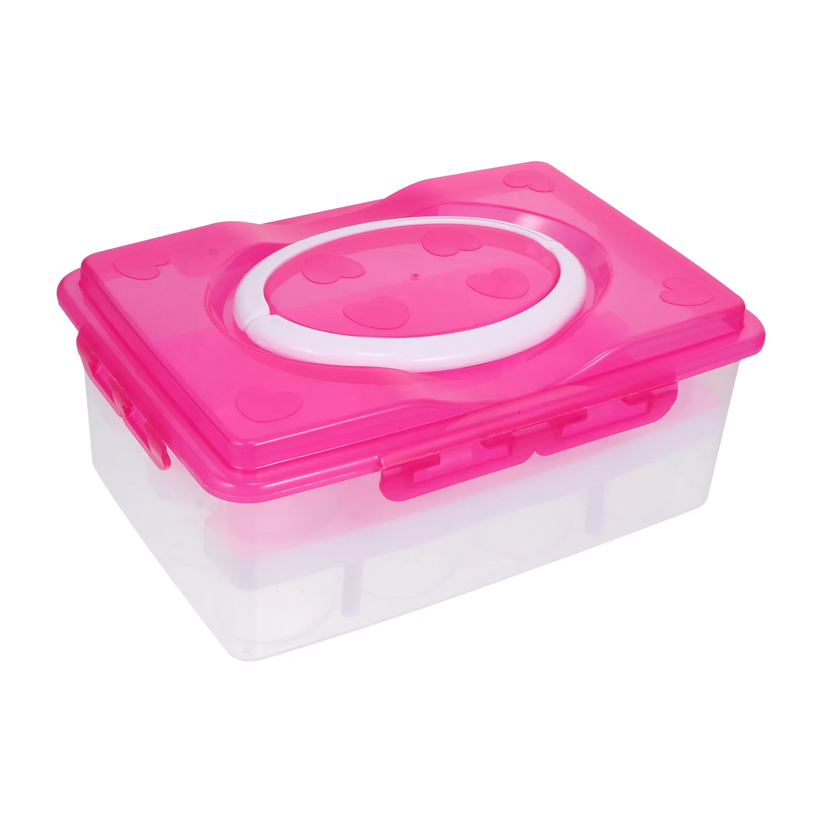 24-Grid Egg Storage Container Heavy Duty PP Material Stabilized Egg Tray Prevents Collision Compact for Fridge Freezer Cupboard