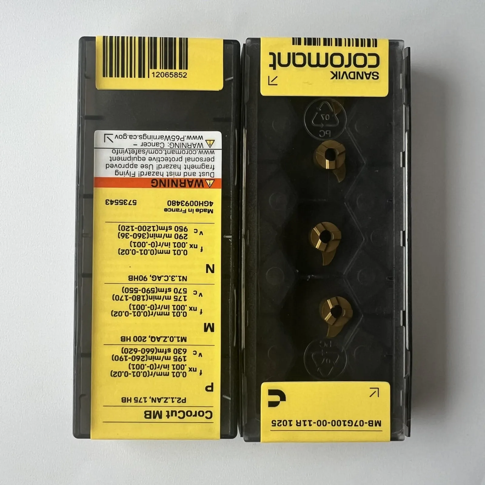 SANDVIK / MB-07G100-00-11R 1025 / شفرة سبائك الصلب السويدية الأصلية 10 قطع #1