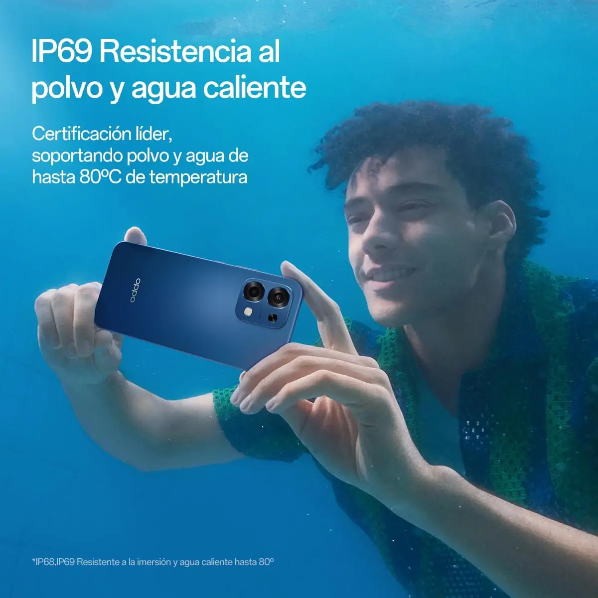 Teléfono – OPPO A6 Pro 5G Smartphone, Gran Batería de 6500mAh y Carga 80W, Pantalla AMOLED de 120Hz, Protección IP69 y MIL-STD-810H, Cámara 50MP con IA, ColorOS 15 6