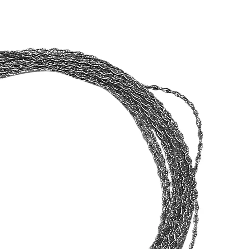ABLQ 3X Outdoor Hand-Drawn Rope Saw 304 Stainless Steel Wire Saw Camping Life-Saving Woodworking Super Fine Hand Saw Wire 5M