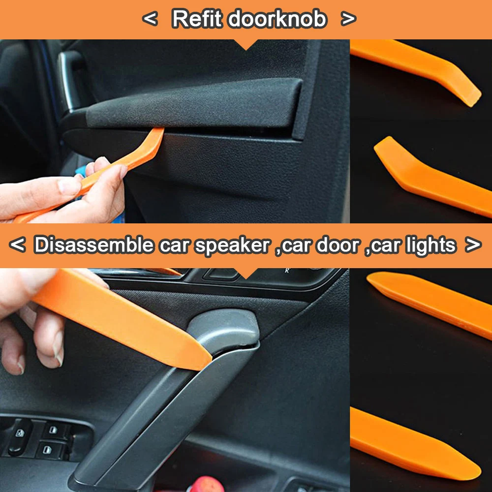 Auto Door Clip Panel Trim Removal Tool Kits Navigation Disassembly Blades Car Interior Plastic Seesaw Conversion Repairing Tools