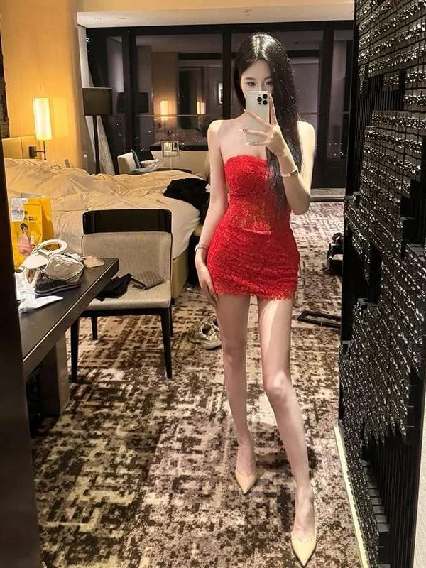 

Сексуальное кружевное платье-футляр на одно плечо с завышенной талией для подружек невесты, для вечеринок, свадеб, свиданий, выступлений, торжеств