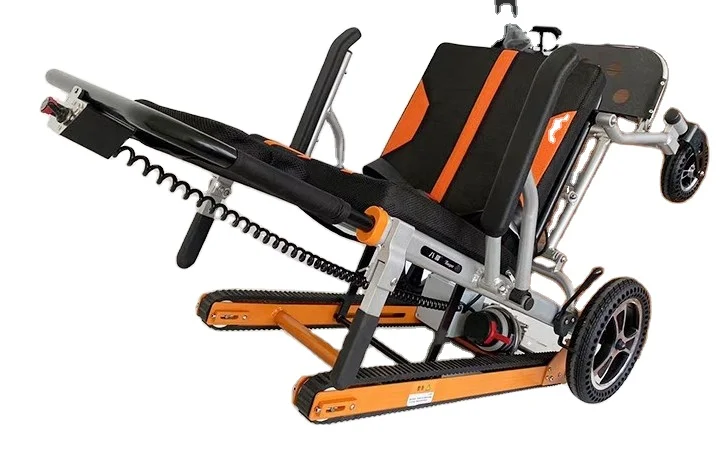 Power/Manual Electric Stair Climbing Aluminum Alloy Wheelchair Designed For Handicapped Individuals-Rehabilitation Equipment