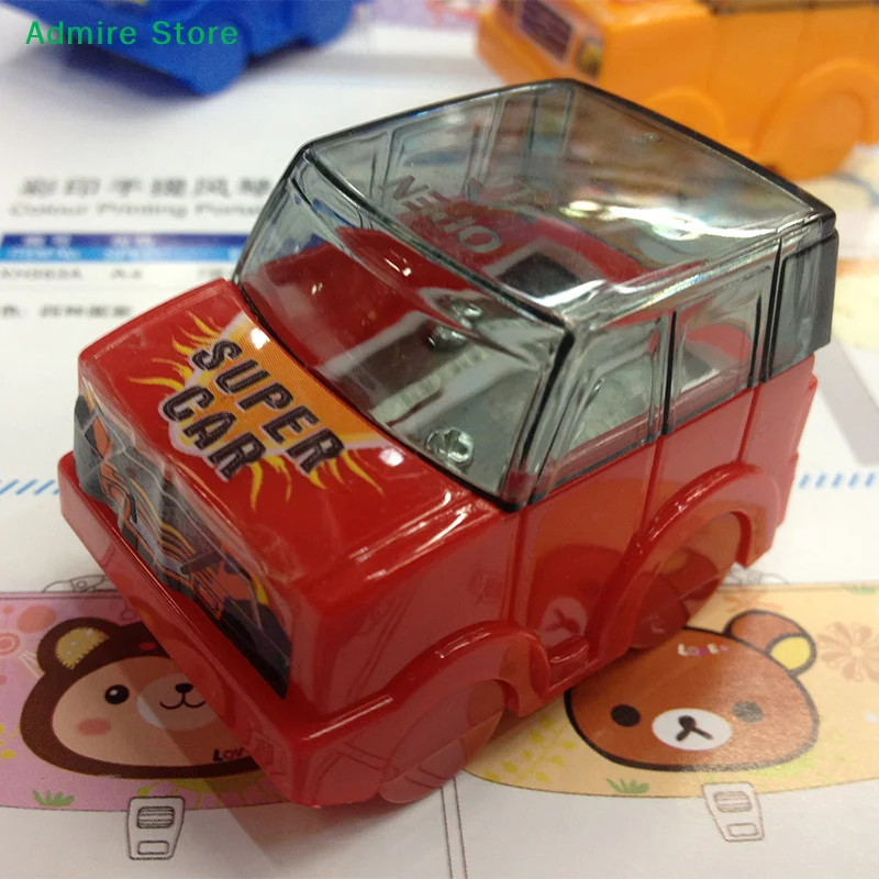[G]Cartoon car styling Pencil Sharpener Creative Stationery Pencil Sharpener Cutter School Office Supplies
