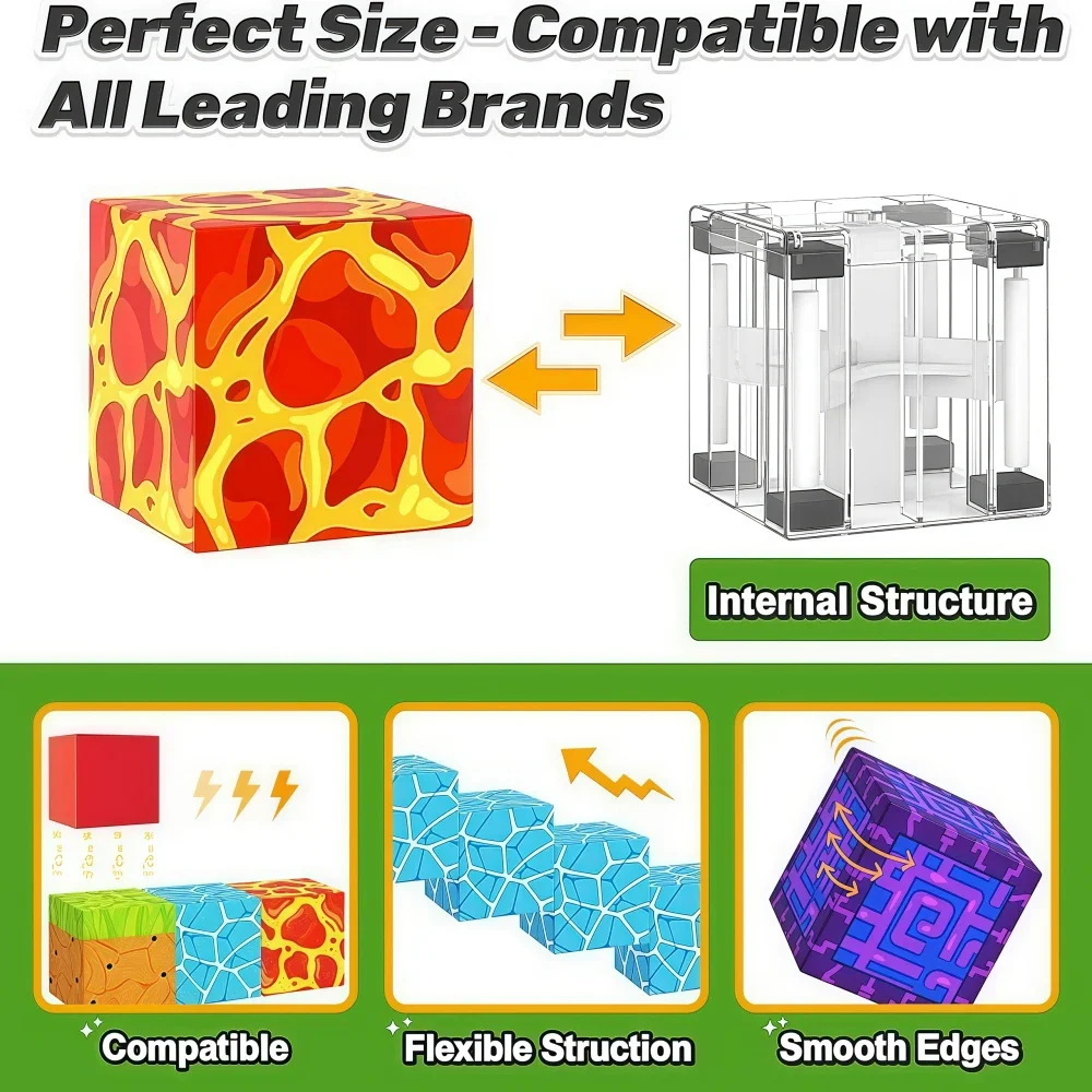 Klassieke magnetische vierkante bouwstenen 84 stuks creatieve 3D desktop DIY kindercadeau STEM straatscène architectonische set