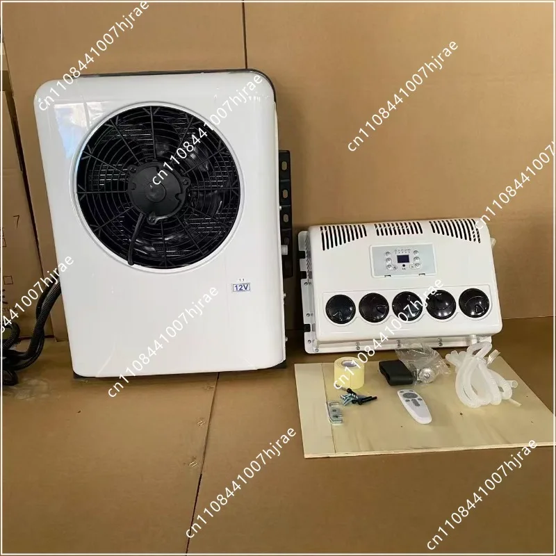 24V Truck Parking Cooling Air Conditioner System 12V Vehicle Refrigeration Unit Parking Cooler For Heavy Duty Truck Driving Rest