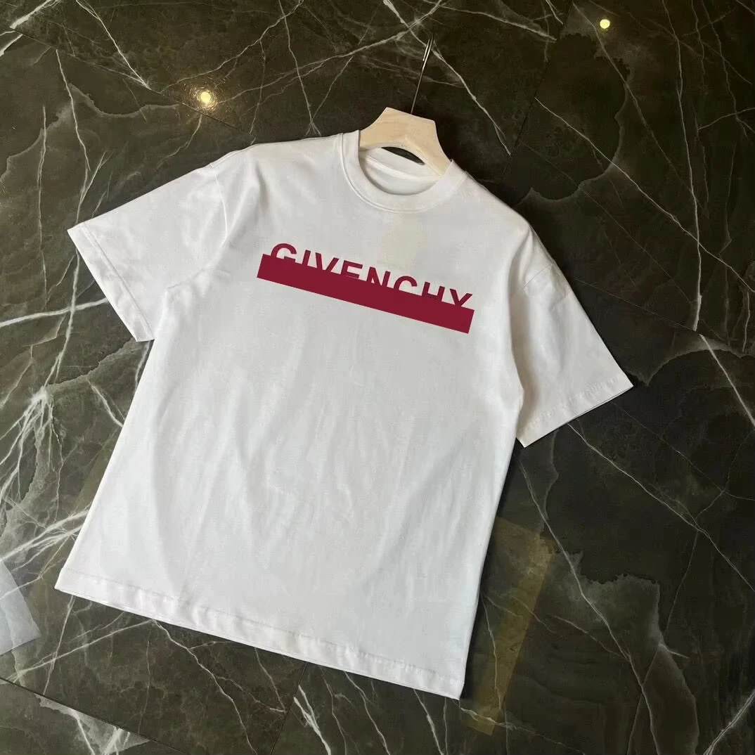 2025 منتج جديد تصميم الرجال والنساء موضة العلامة التجارية القطن الخالص تي شيرت مطبوع الشارع طاقم الرقبة قصيرة الأكمام #2