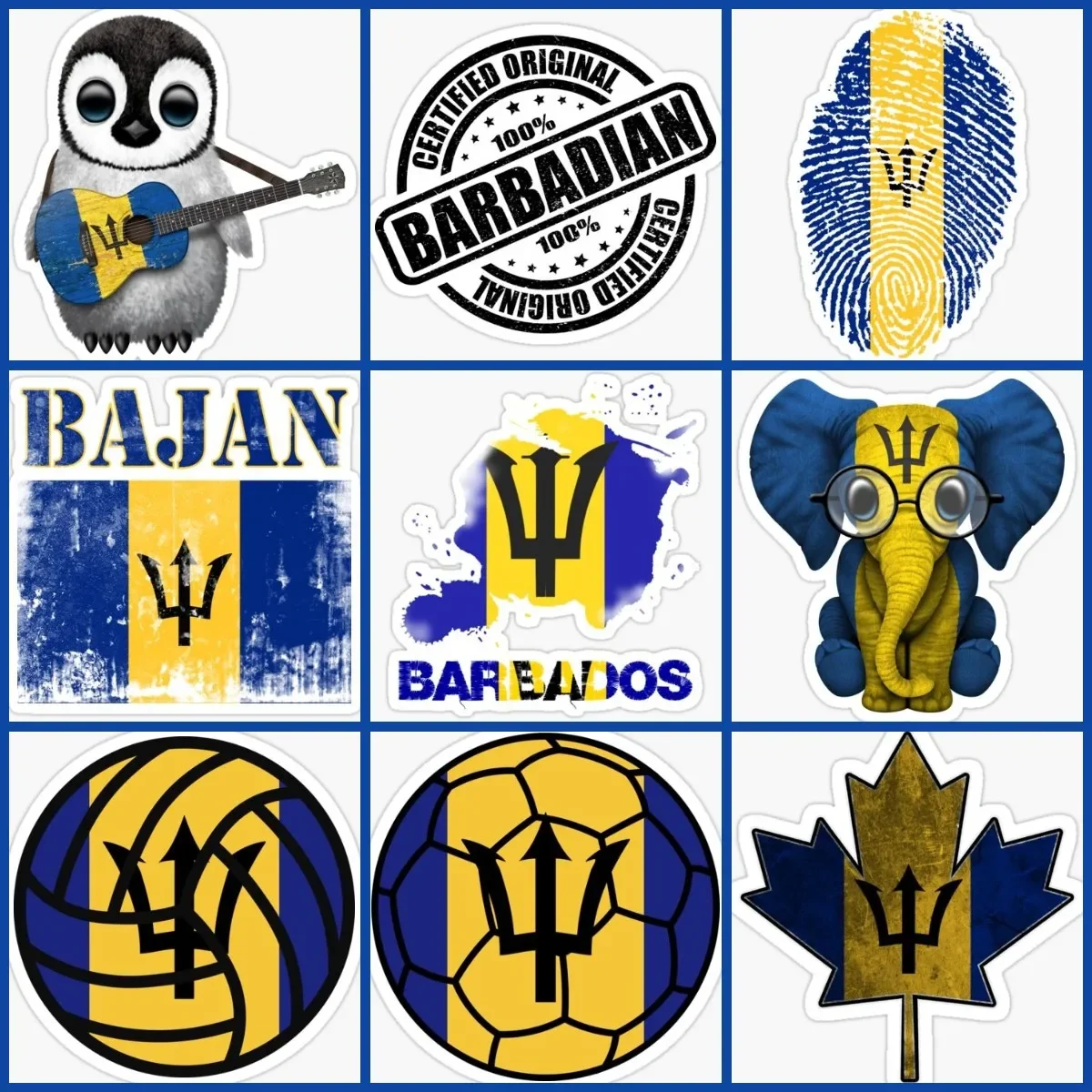 

Creative BB Barbados Barbadian Flag Map Sticker Laptop Car Window Moto Truck Bicycle Wall Glass Helmet Racing Camper Van Decal