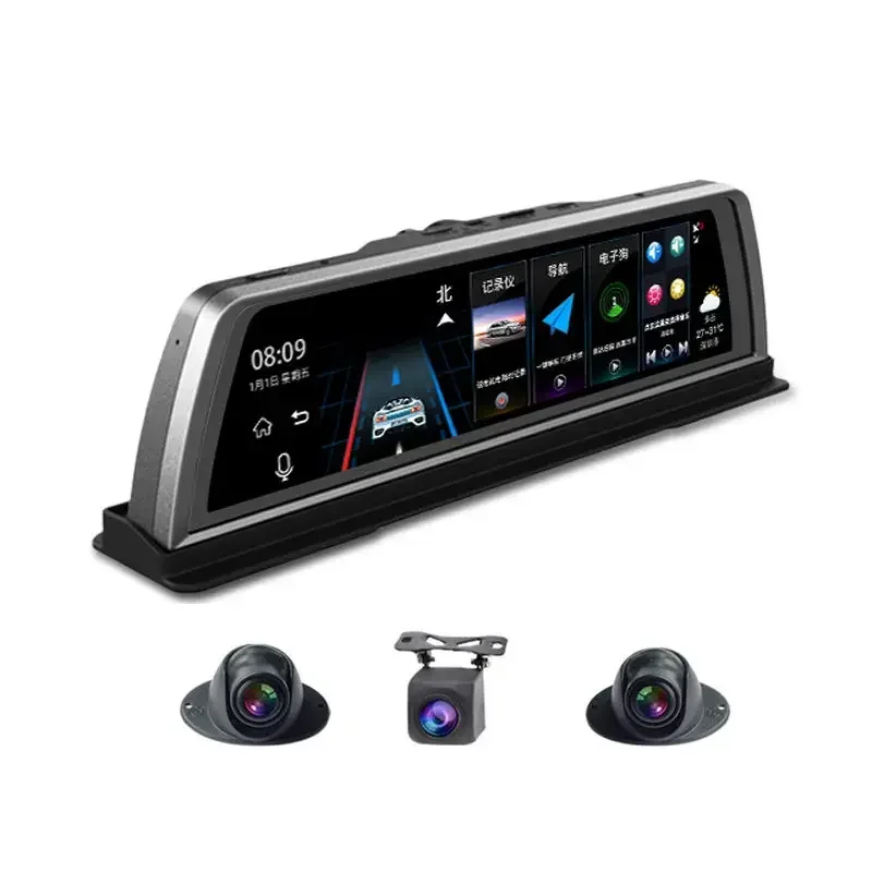 ホットセール 2023 新車 Dvr ダッシュカム 4 グラム Wifi 4 カメラ Adas アンドロイド 10 "センターコンソールミラー Gps Fhd 1080p リアレンズビデオレコーダー