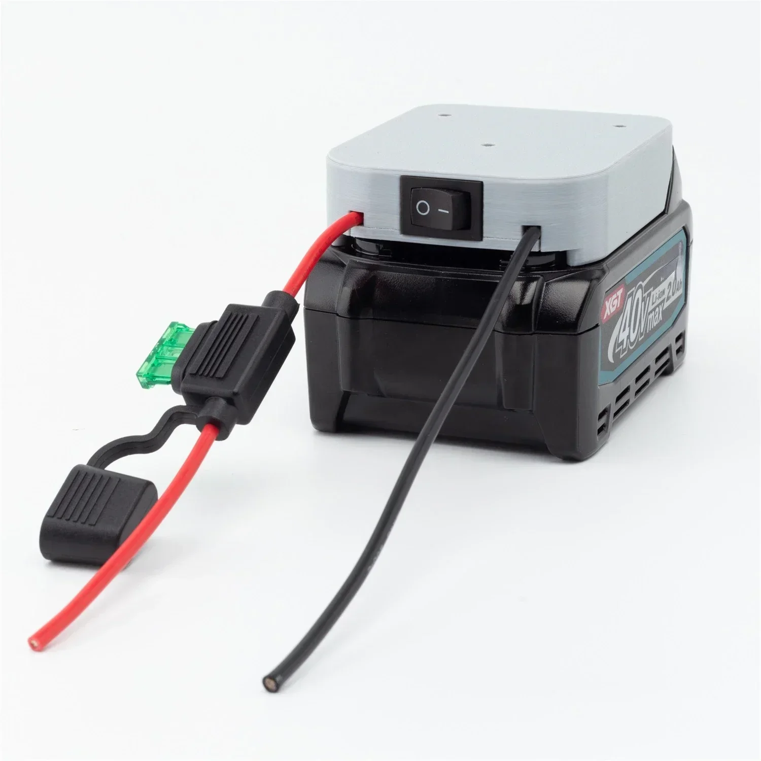 Suitable Battery DIY Adapter for Makita 40V Lithium Battery 14 AWG Wires -Power Tool Accessories (with fuse and switch）