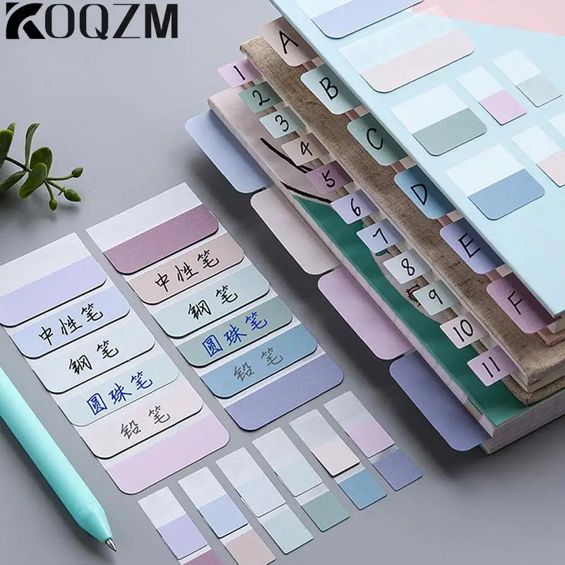 120/240pcs Multicolor Sticky Writable Repositionable Index Tabs Flags For Pages Book Markers Reading Note Sticker