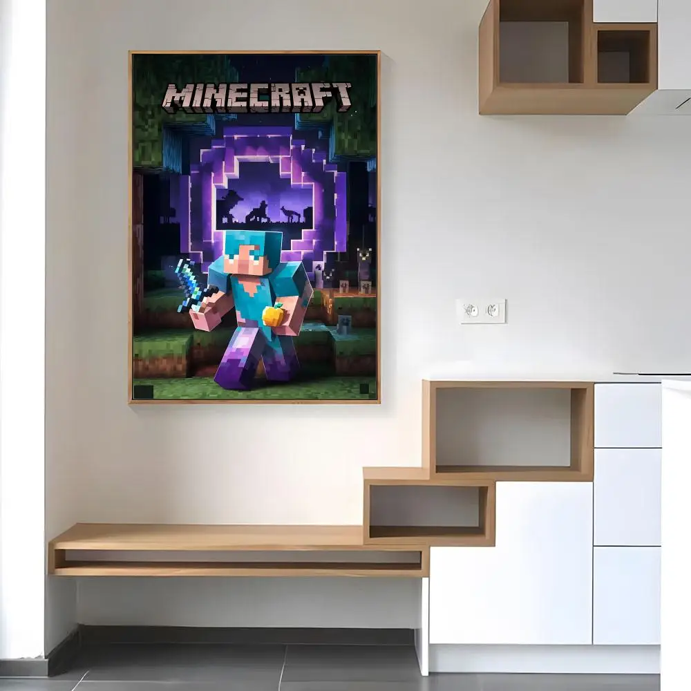 Game Mine-c-crafts Poster, Papierdruck, für Zuhause, Wohnzimmer, Schlafzimmer, Eingang, Bar, Café, Kunst, Malerei, Dekoration