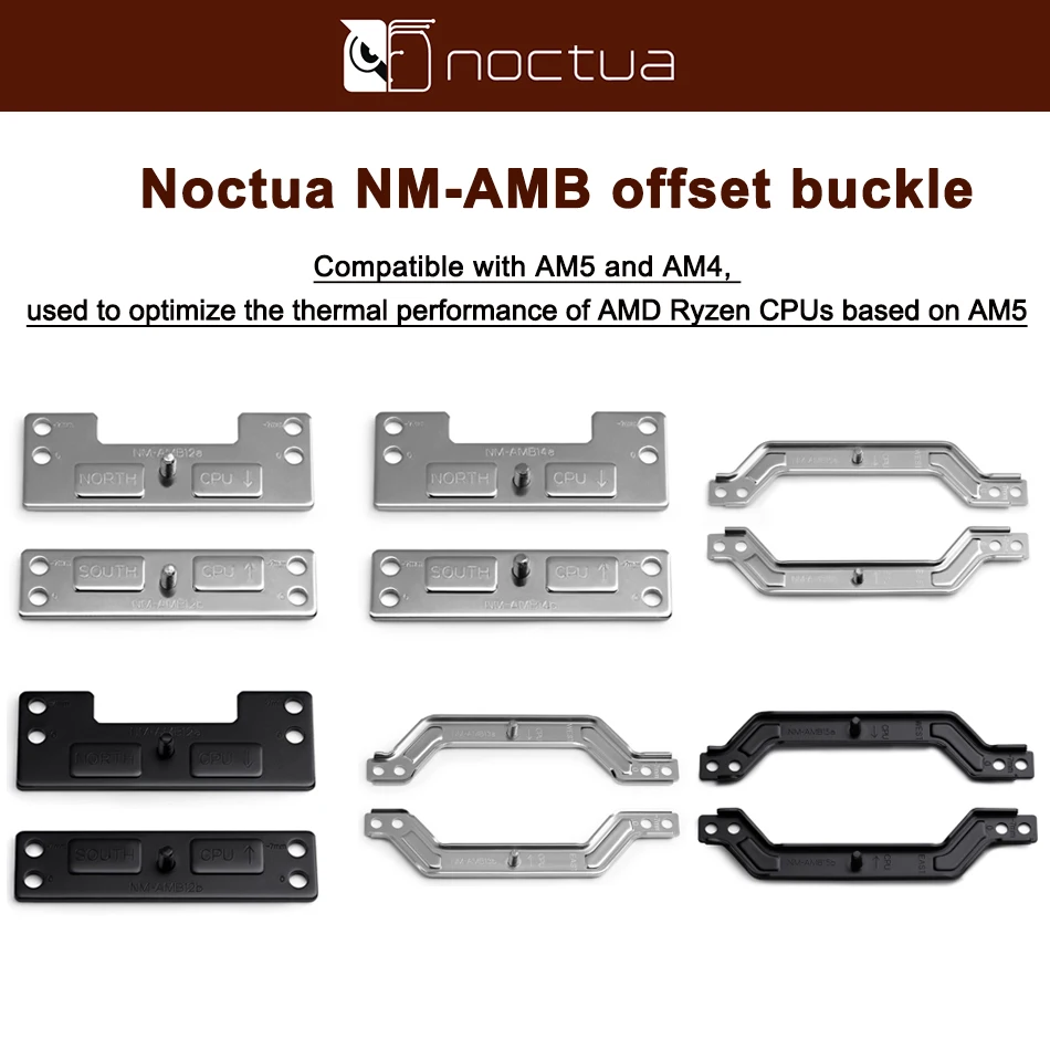 Noctua NM-AMB12 NM-AMB15 Offset buckle Compatible With AM5 And AM4 Offset Fasteners